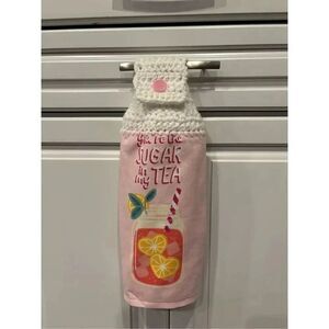 Crochet Top Kitchen Towel- You’re my sugar in my tea